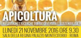 Immagine - Da Locandina: Convegno APICOLTURA - RIFLESSIONI E RICERCHE TRA BIODIVERSIT E SOSTENIBILIT - Luned 21 Novembre 2016 / Sala della Regina - Palazzo Montecitorio - Roma