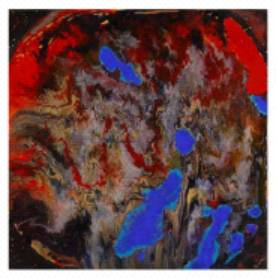 Immagine - Rif. Opere di Claudia Liuzzi - COD. 7 - EROS E THANATOS - H cm 70 x 70 - Tecnica mista su tela