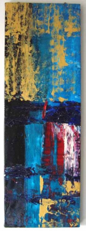 Immagine - Rif. Opere di Claudia Liuzzi - COD. 15 - TERRA ROSSA - H cm 60 x 20 - Olio su tela