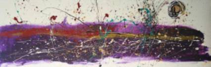 Immagine - Rif. Opere di Claudia Liuzzi - COD. 51 - RITRATTO DELLANIMA (AUTORITRATTO) - H cm 50 x 150 - Tecnica mista su tela