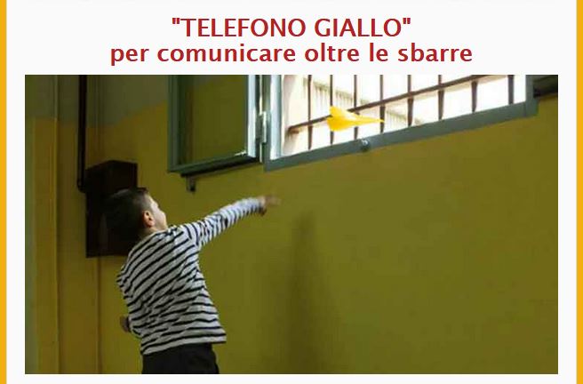 Immagine - Rif. Iniziativa: "TELEFONO GIALLO" per comunicare oltre le sbarre || Cfr. Bambinisenzasbarre > Servizio di supporto telefonico: "TELEFONO GIALLO" per comunicare oltre le sbarre :: Per ascolto, supporto psicologico e risposte specialistiche [Da 2020] || Associazione Bambinisenzasbarre Onlus - www.bambinisenzasbarre.org