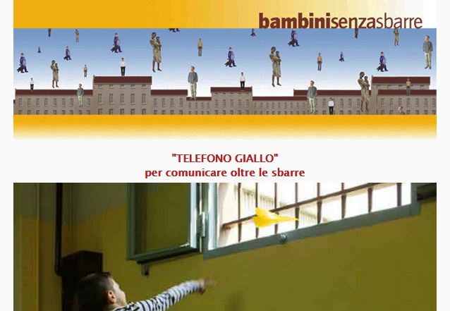 Immagine - Rif. Iniziativa: "TELEFONO GIALLO" per comunicare oltre le sbarre || Cfr. Bambinisenzasbarre > Servizio di supporto telefonico: "TELEFONO GIALLO" per comunicare oltre le sbarre :: Per ascolto, supporto psicologico e risposte specialistiche [Da 2020] || Associazione Bambinisenzasbarre Onlus - www.bambinisenzasbarre.org