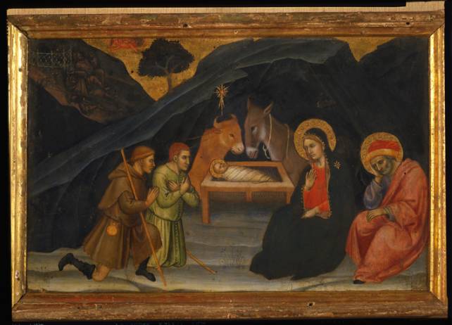 Immagine - Rif. La cura del bello. Musei, storie, paesaggi. Per Corrado Ricci / ==> (13) Taddeo di Bartolo - Adorazione dei pastori - Tempera su tavola, cm 38 x 57 / Siena, Pinacoteca - Su concessione del Ministero per i Beni e le Attivit Culturali / Foto Soprintendenza PSAE di Siena e Grosseto