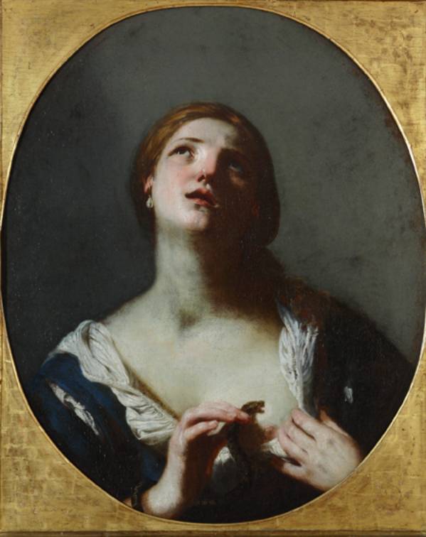 Immagine - Rif. La cura del bello. Musei, storie, paesaggi. Per Corrado Ricci / ==> (6) Guido Cagnacci - Cleopatra - Olio su tela, cm 98 x 84 - Rimini, Musei Comunali