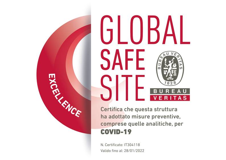 Immagine: GLOBAL SAFE SITE || Certificato.
Rif.: «Per paura dellfinfezione Covid non ci si cura gli occhi» - «CAMO è stato insignito del GLOBAL SAFE SITE. Certificato di massima sicurezza» [2021]
=
Centro Ambrosiano Oftalmico || CAMO || camospa.it