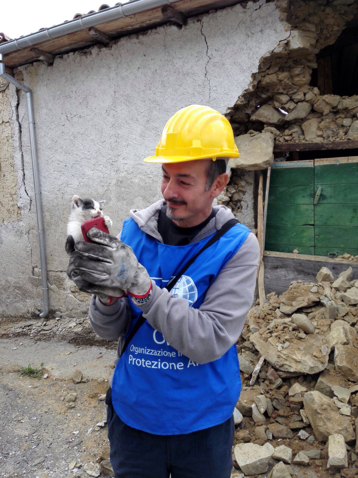 Immagine > Didascalia immagine: <OIPA intervento terremoto> // Rif.: «PROTEZIONE CIVILE ANCHE PER GLI ANIMALI: PUBBLICATO IN GAZZETTA UFFICIALE IL DECRETO LEGISLATIVO, SUCCESSO DELLE ASSOCIAZIONI ANIMALISTE» - «IN CASO DI CALAMITÀ NATURALE LfATTIVITAf DELLA PROTEZIONE CIVILE SI DOVRAf ESTENDERE AL SOCCORSO E ALLfASSISTENZA DEGLI ANIMALI. ORA CI DOVRANNO ESSERE PROCEDURE CONDIVISE ED EFFICACI.PUBBLICATO IN GAZZETTA UFFICIALE IL DECRETO LEGISLATIVO, SUCCESSO DELLE ASSOCIAZIONI ANIMALISTE» (23 Gennaio 2018) // OIPA -- www.oipa.org -- OIPA Italia Onlus, Organizzazione Internazionale Protezione Animali